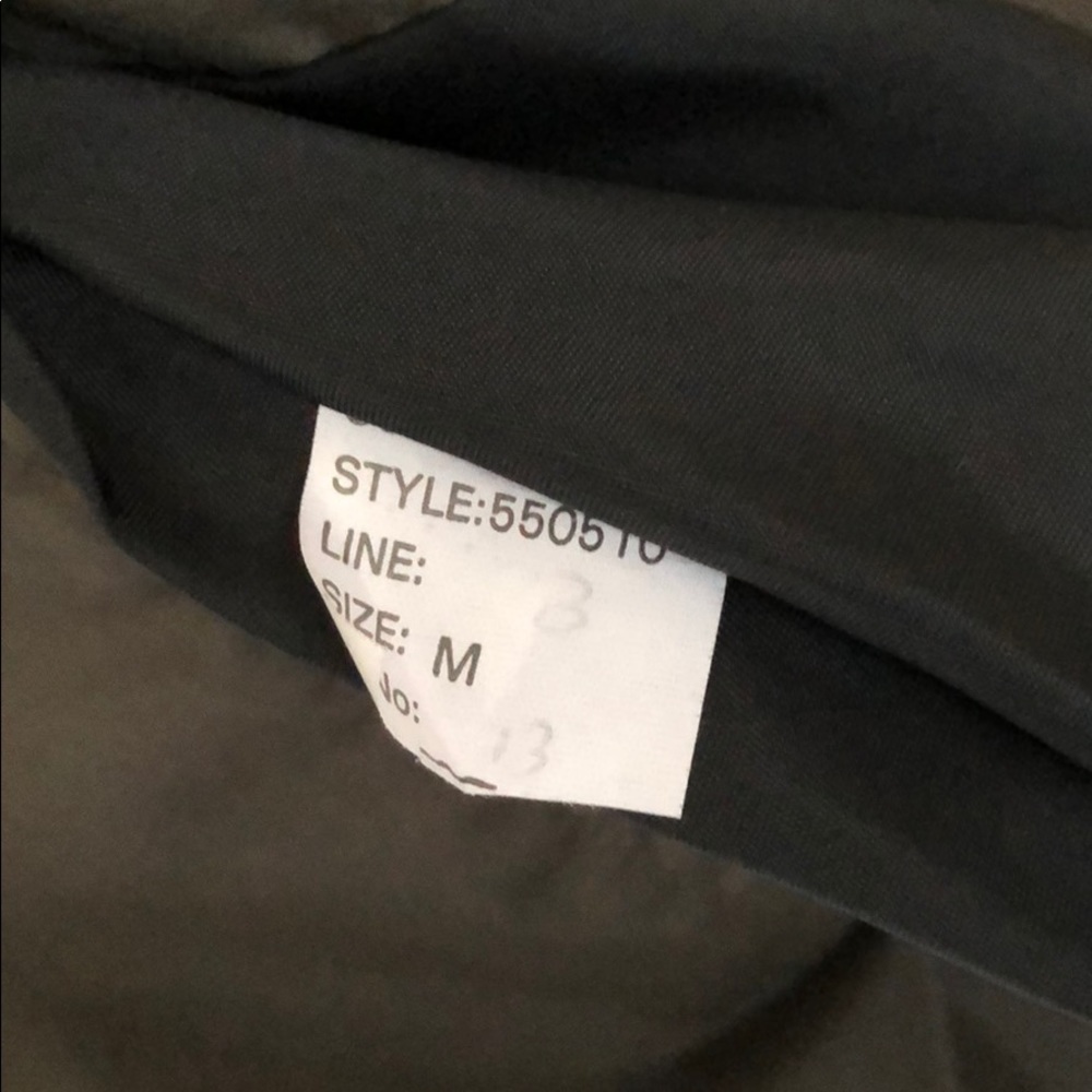 Olive green slicker/pullover/windbreaker - Picture 2 of 5